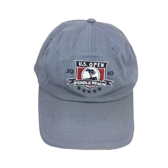 USGA Member US Open 2010 Pebble Beach Gray Adjustable Hat Cap - Picture 1 of 6